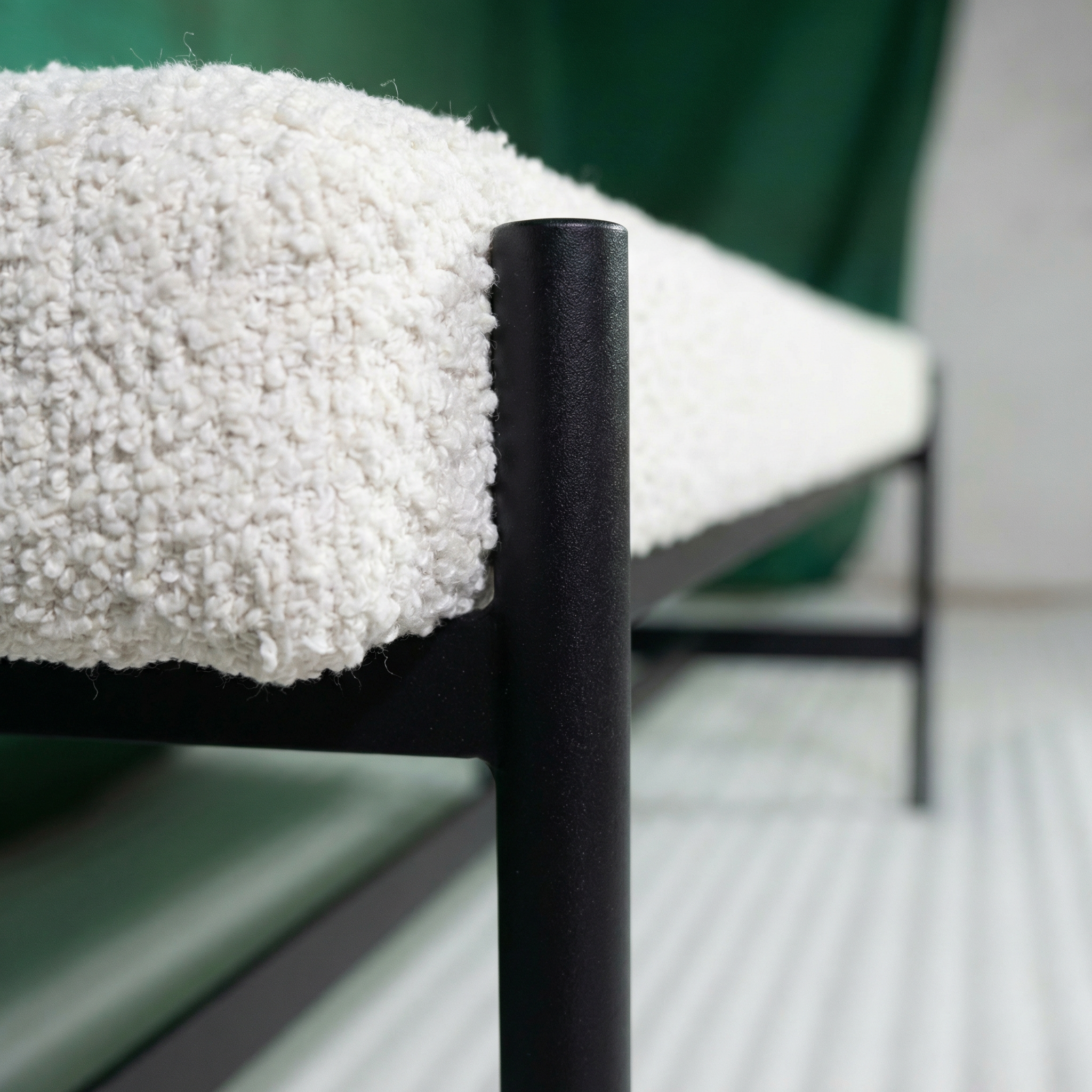 cucumber-gambit-55-upholstered-metal-powder-coat-bench