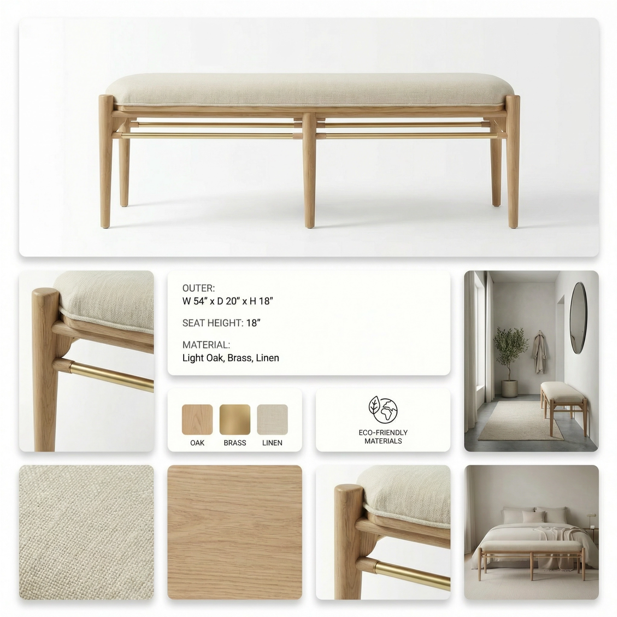 hayley-erik-54-oak-gold-natural-bench
