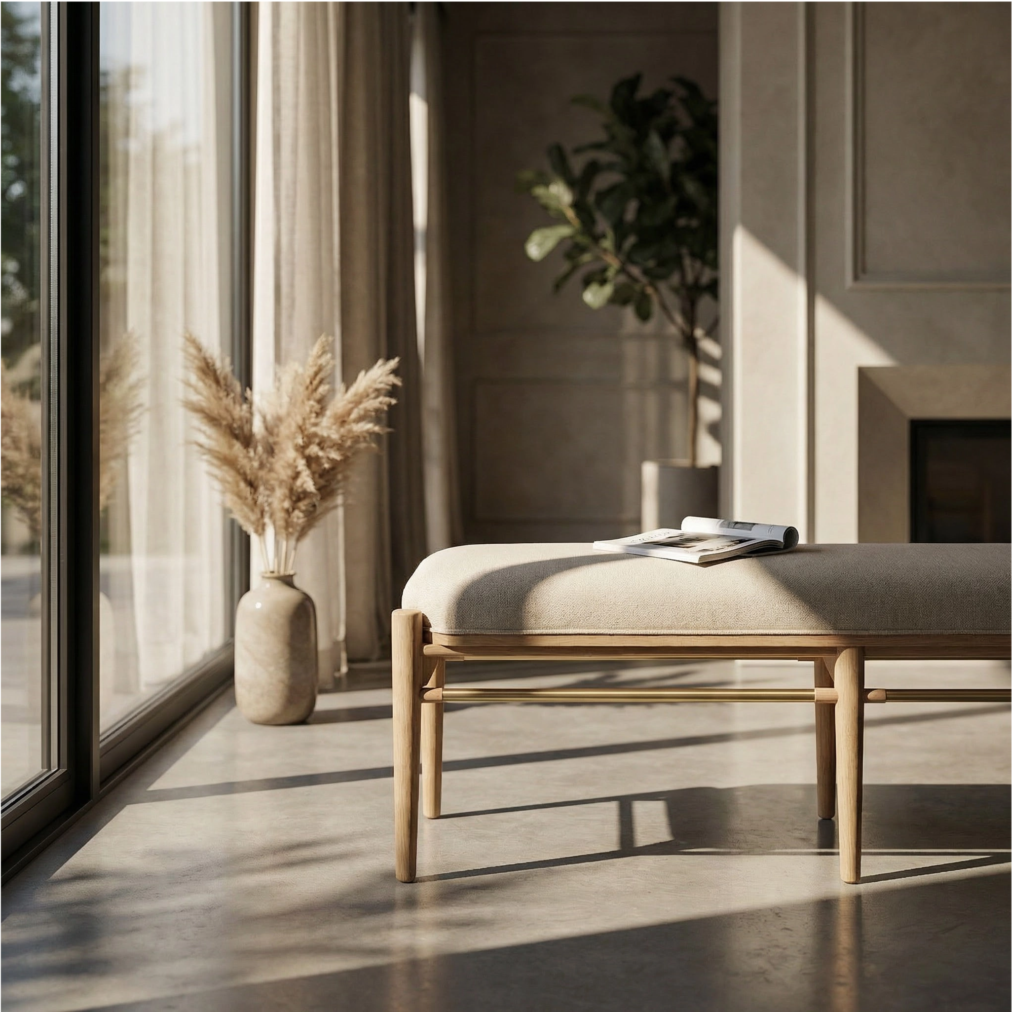 hayley-erik-54-oak-gold-natural-bench