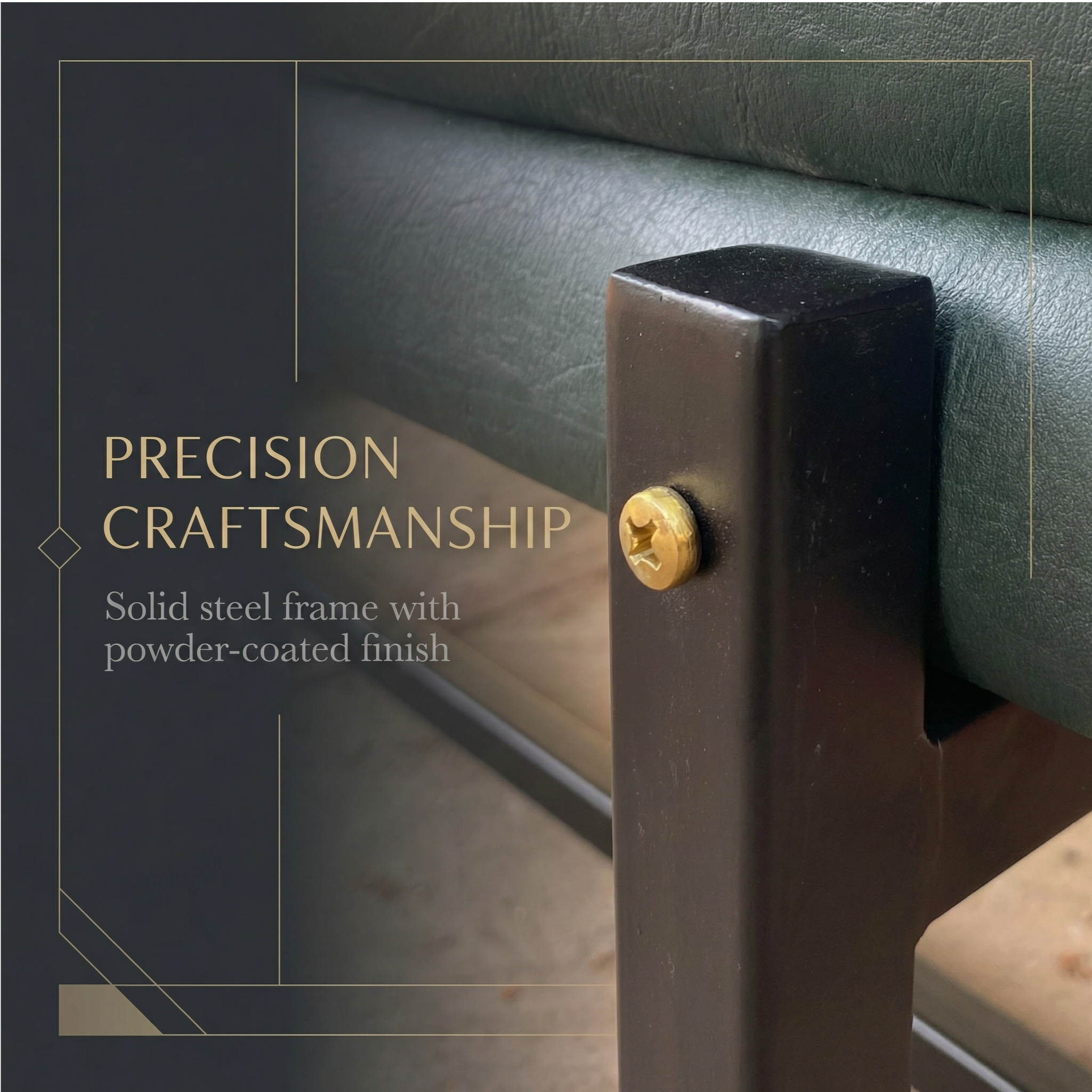 prominata-aiko-59-leatherette-metal-powder-coat-bench