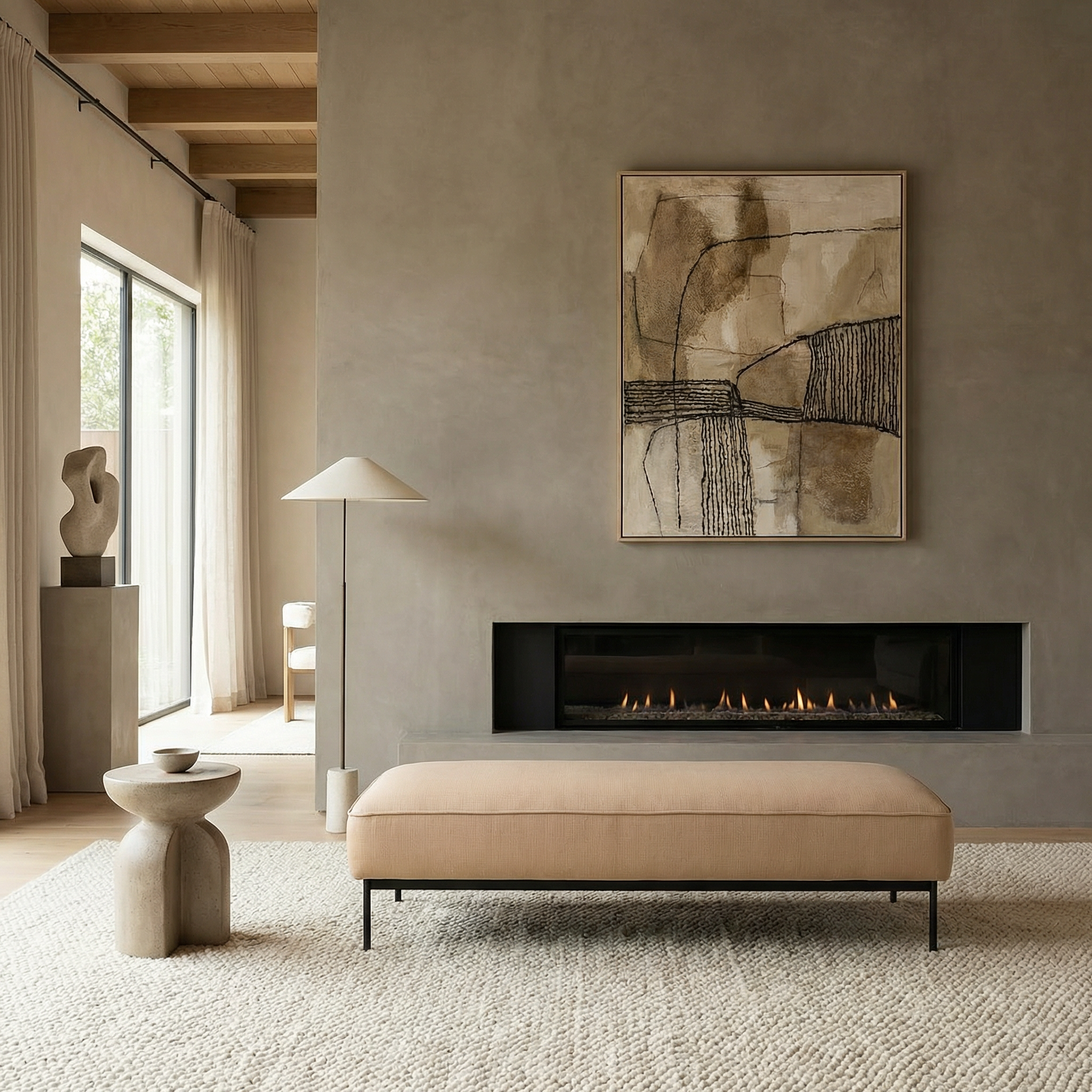 decker-nova-60-jute-upholstered-powder-coat-bench