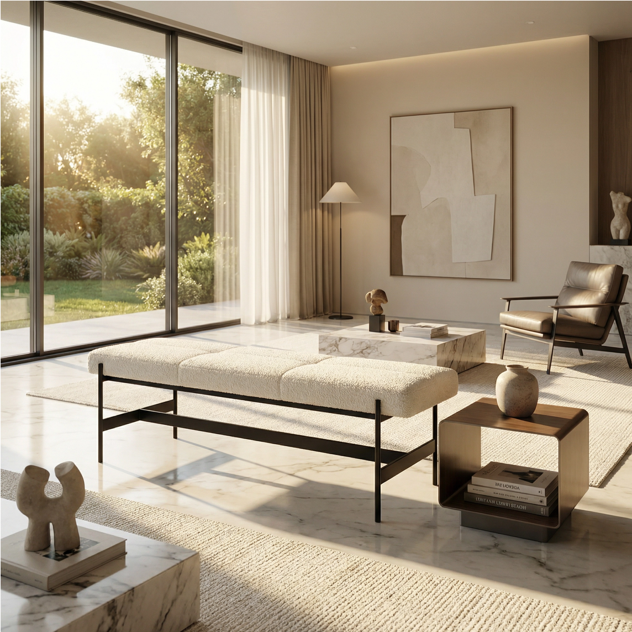 cucumber-gambit-55-upholstered-metal-powder-coat-bench