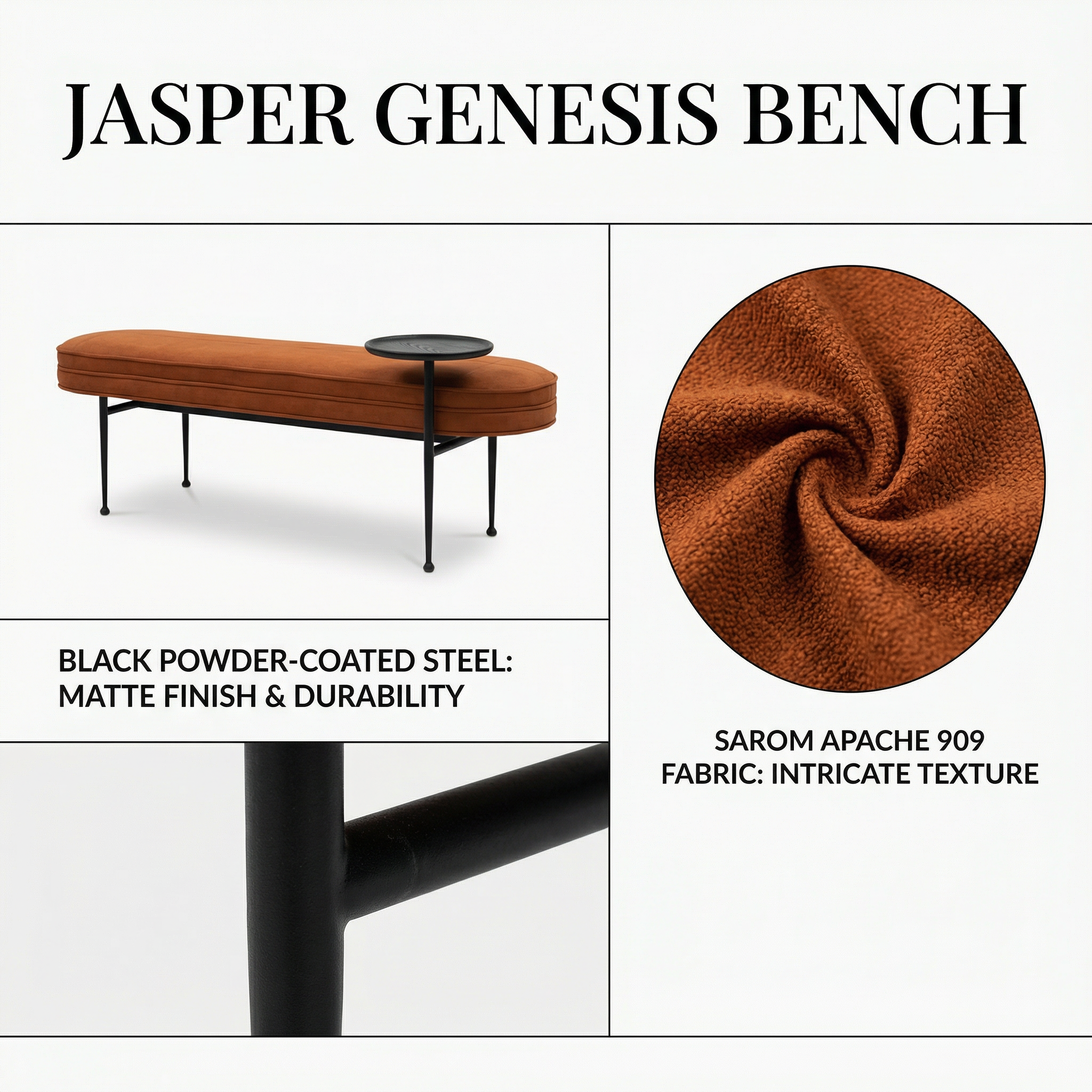 jasper-genesis-62-upholstered-oak-powder-coat-bench