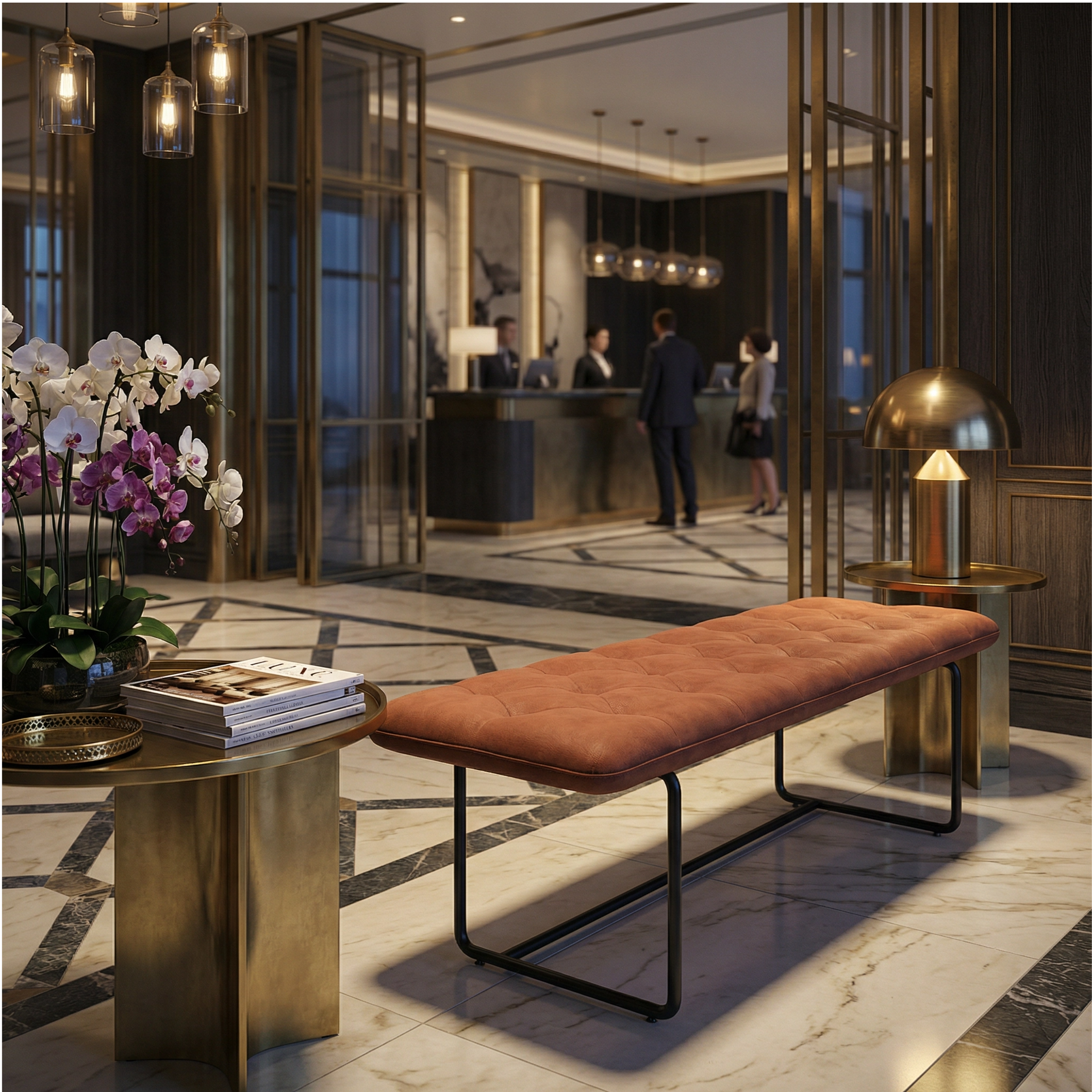 petal-haydn-59-upholstered-metal-powder-coat-bench