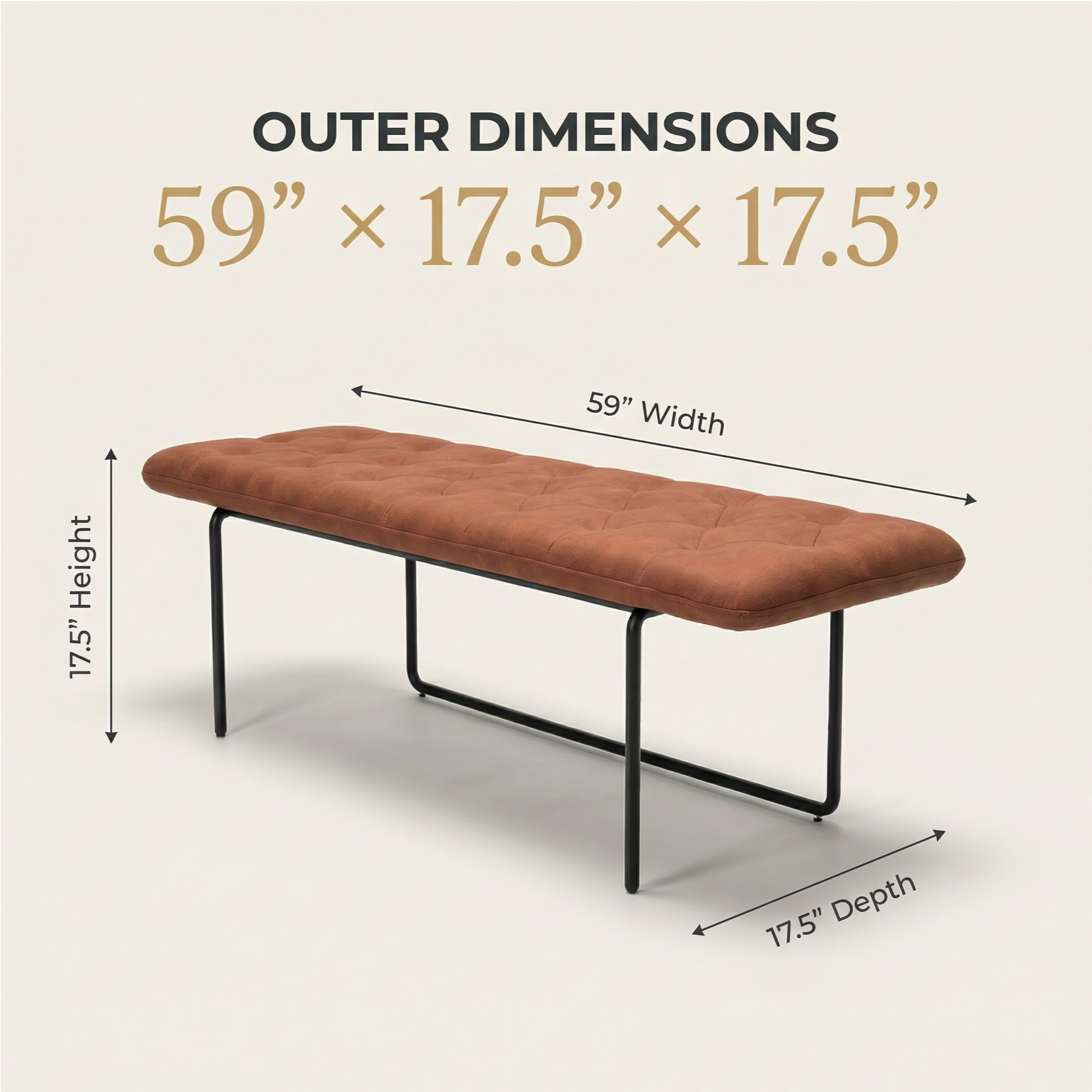 petal-haydn-59-upholstered-metal-powder-coat-bench